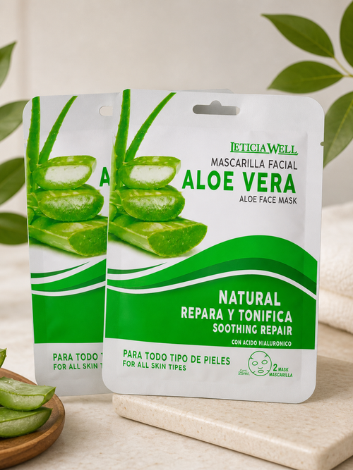 2 Mascarillas Aloe Vera