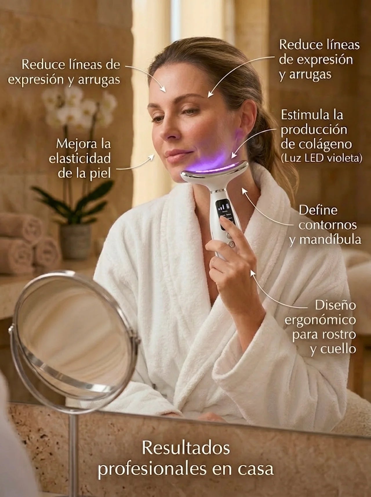 Masajeador Facial Antiarrugas Lifting