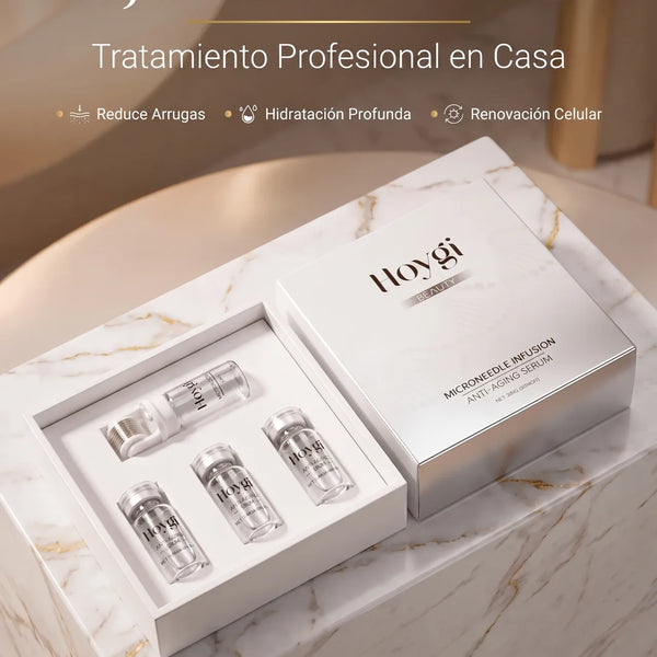 SET SÉRUM ANTIEDAD CON MICROAGUJAS 3X10ML. HOYGI