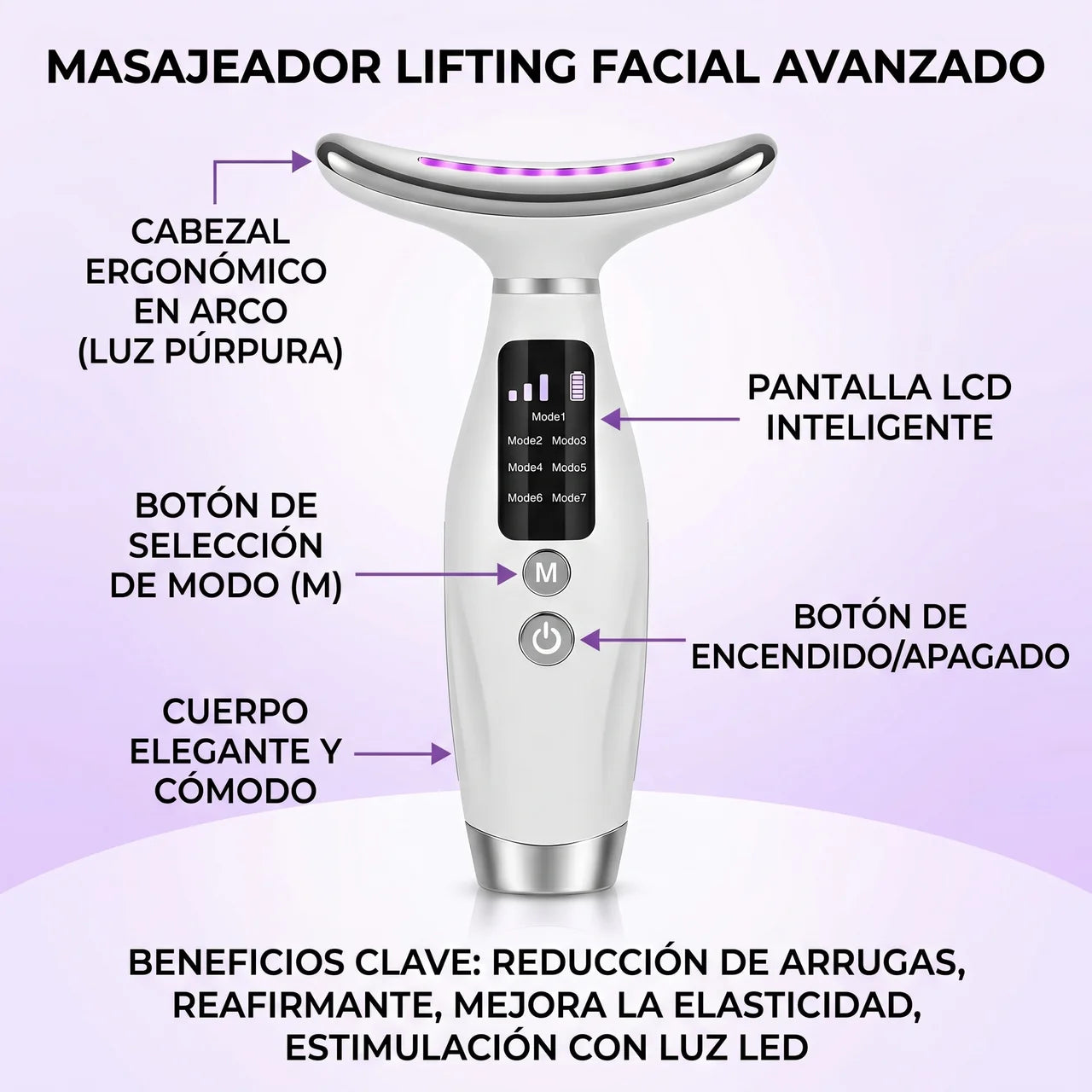 Masajeador Facial Antiarrugas Lifting