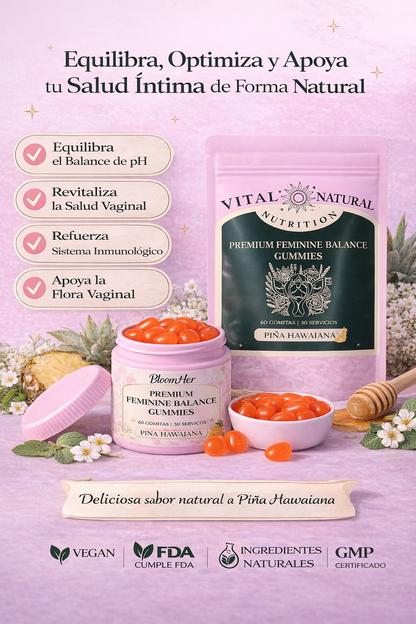 Gomitas para el equlíbrio femenino ph (60 gominolas) Tu Bienestar al Completo