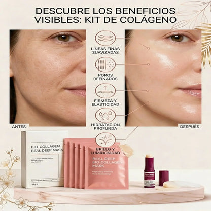 KIT DE COLAGENO (Balsamo Colágeno + 5 Mascarillas Biocolágeno)