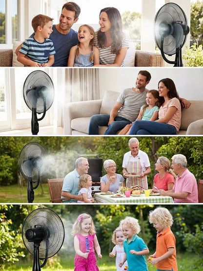 Ventilador de Pie Nebulizador con Mando a Distancia Sprair InnovaGoods