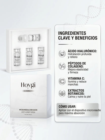 SET SÉRUM ANTIEDAD CON MICROAGUJAS 3X10ML. HOYGI