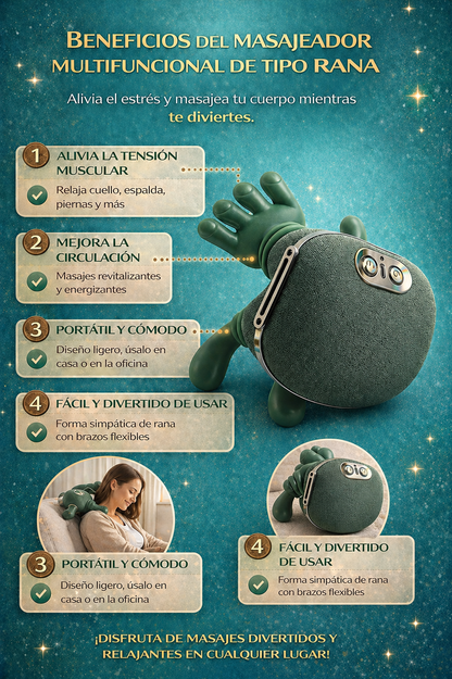 Masajeador biónico térmico para cuello y espalda – portátil e inalámbrico