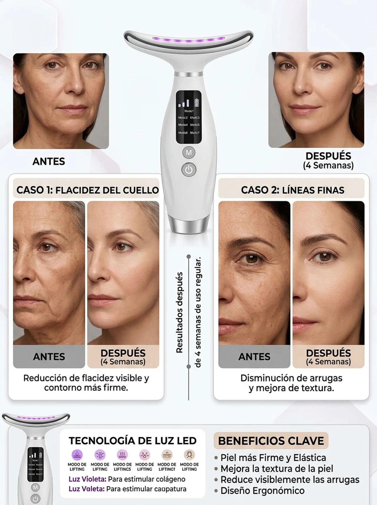 Masajeador Facial Antiarrugas Lifting