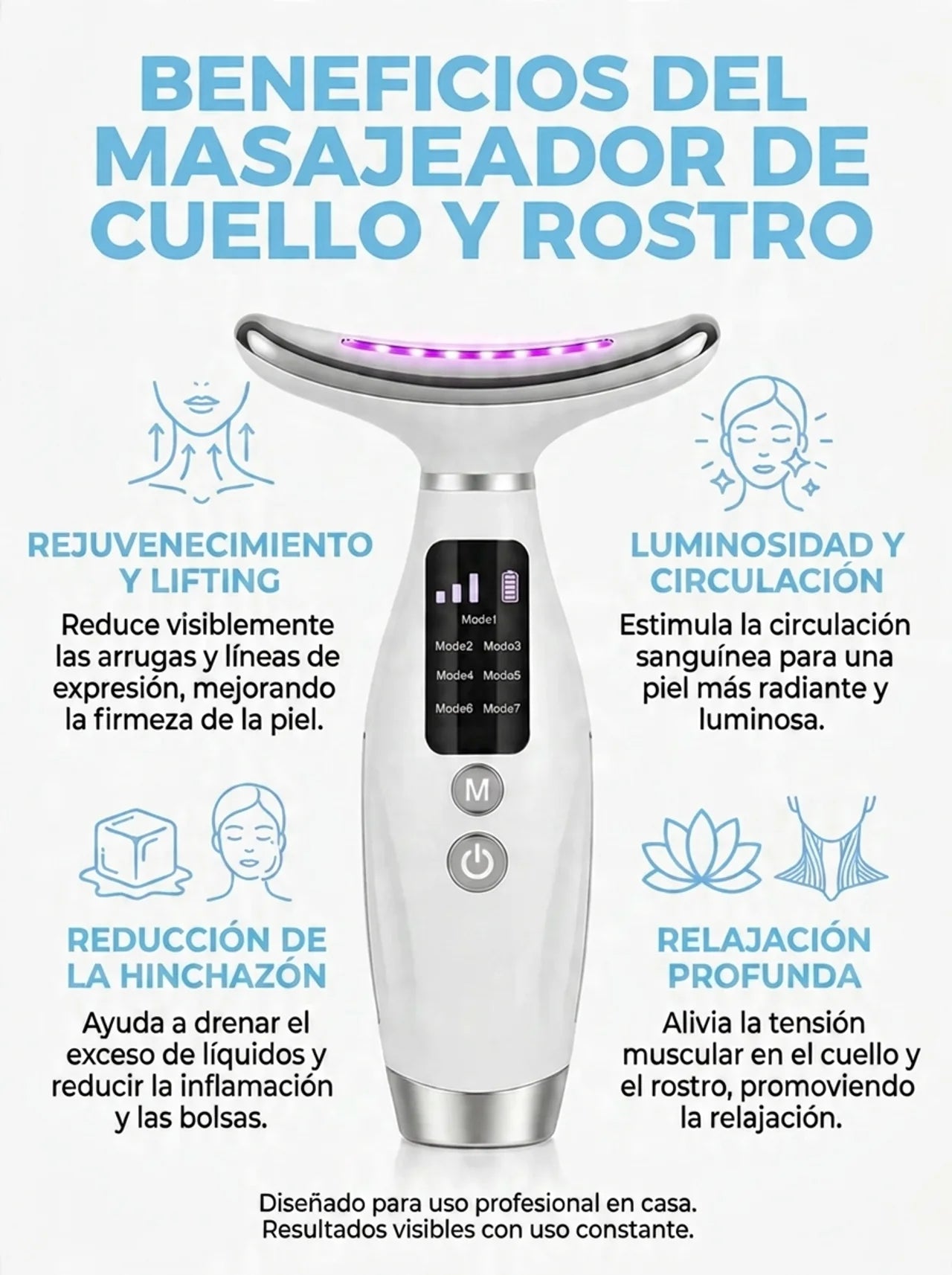 Masajeador Facial Antiarrugas Lifting